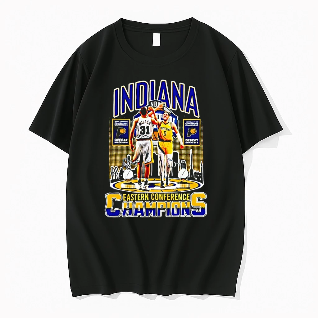 Indiana Pacers Eastern Conference Champions Miller And Haliburton Shirts