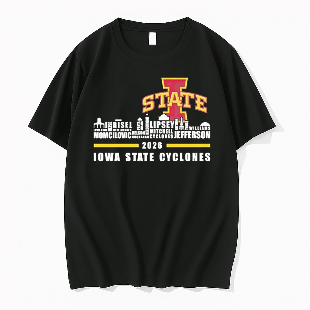 Iowa Skyline 2026 Iowa State Cyclones Players Name Shirts