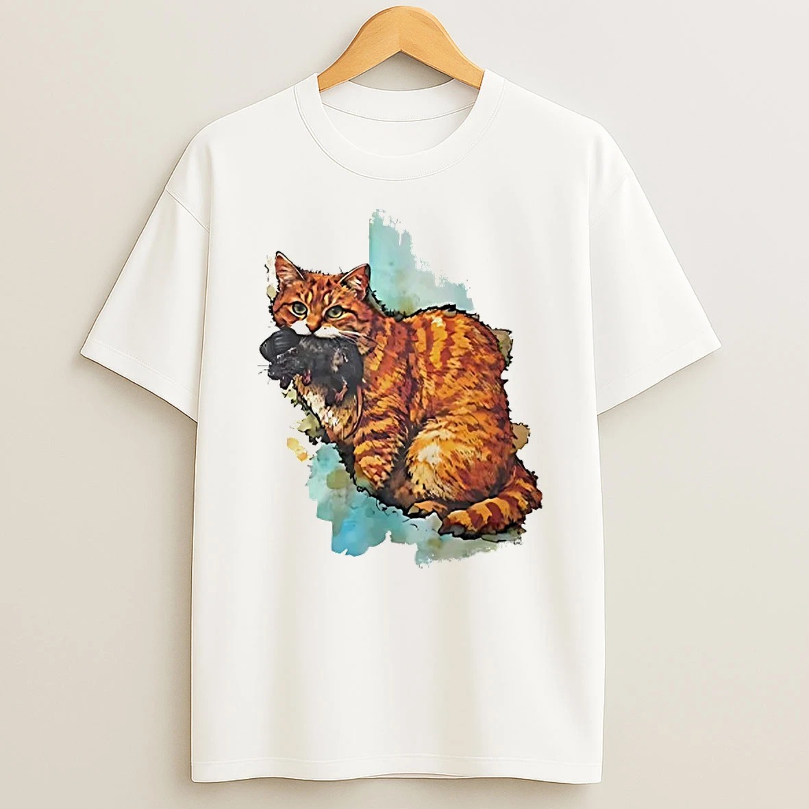 Iran Map Orange Tabby Cat Shirts