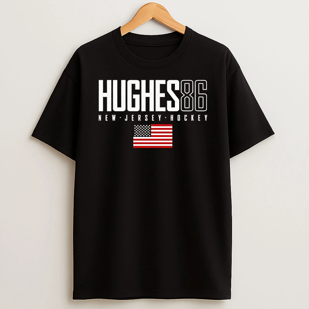 Jack Hughes 86 New Jersey Devils Usa Flag Elite Shirts
