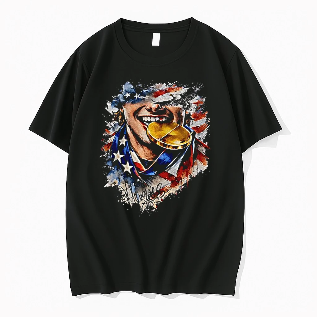 Jack Hughes Gold Medal Bite Usa Hockey Championship Shirts