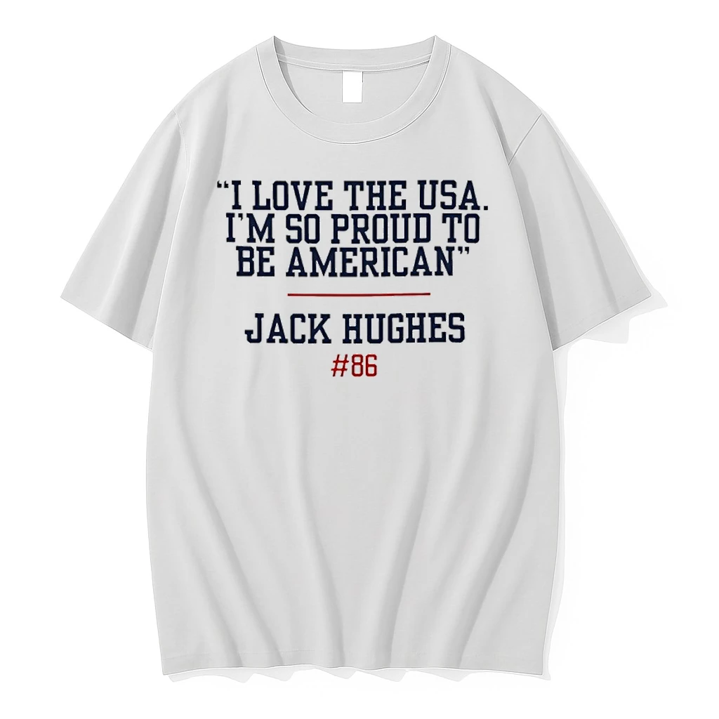 Jack Hughes I Love The Usa Im So Proud To Be American Shirts