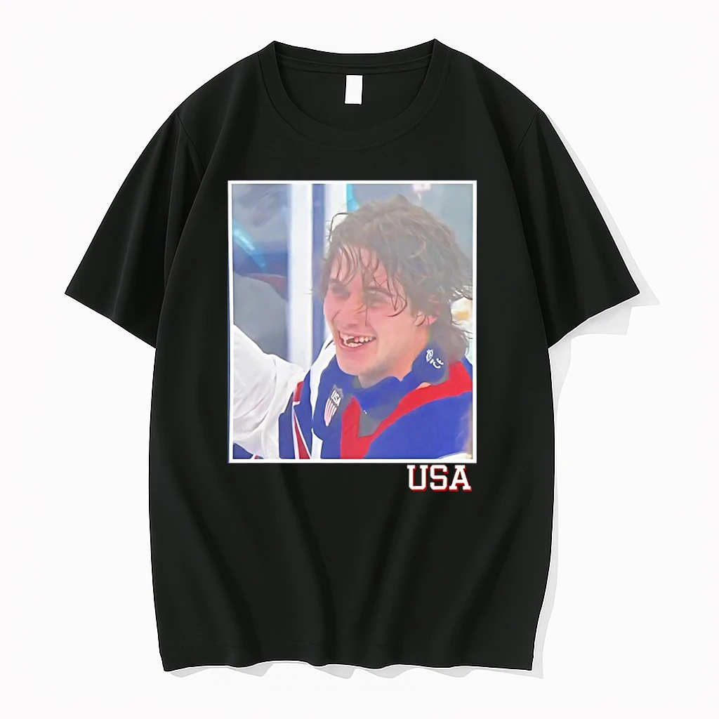 Jack Hughes Ot Winner Usa Photo Shirts