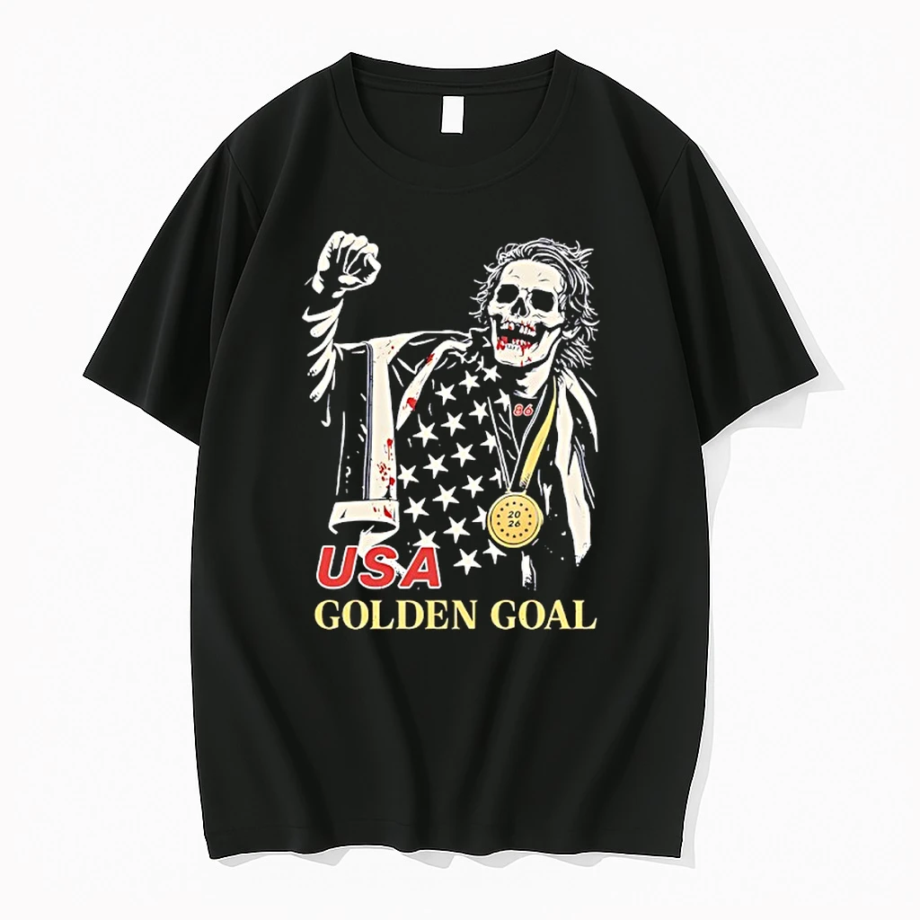 Jack Hughes Skelton Usa Golden Goal Shirts