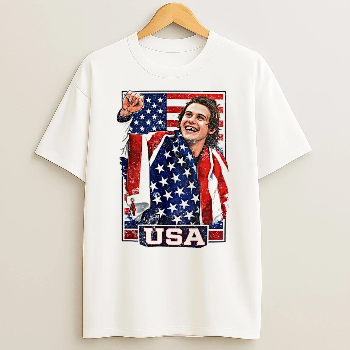 Jack Hughes Team Hockey Usa Winner Shirts