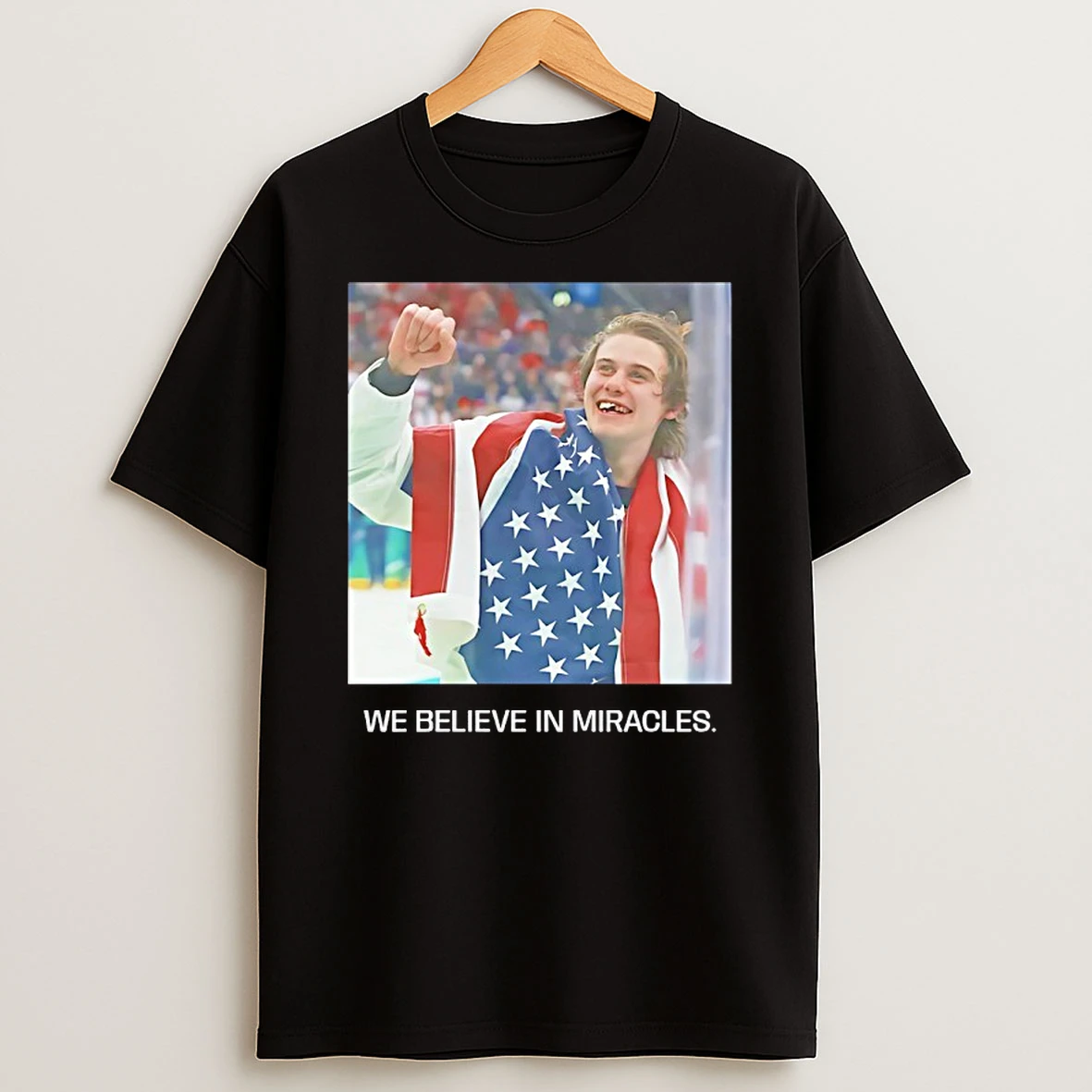 Jack Hughes Usa Hockey We Believe In Miracles Shirts