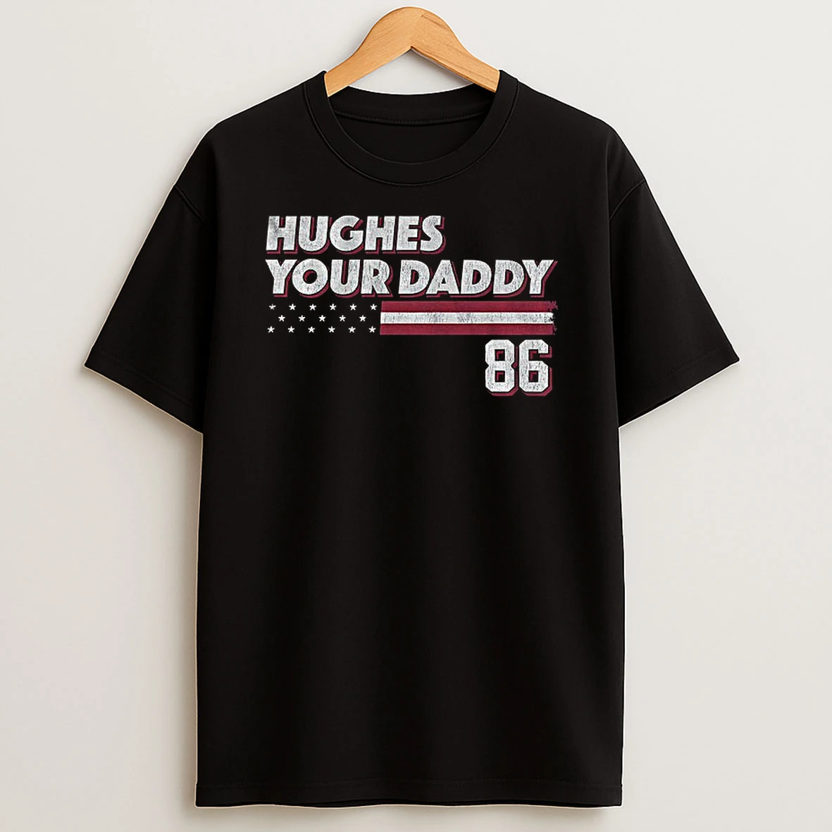 Jack Hughes Usa Hockey Your Daddy American Flag Shirts