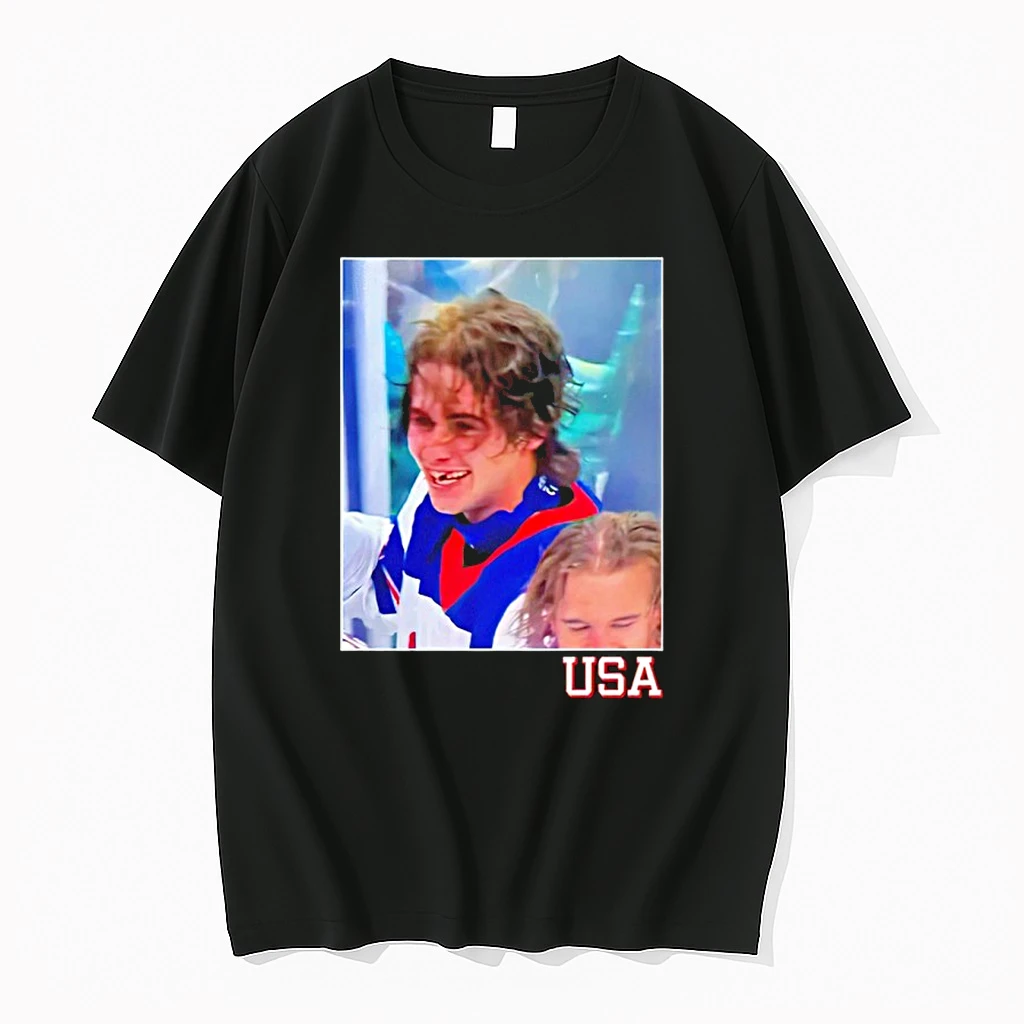 Jack Hughes Usa Team Hockey Photo Shirts