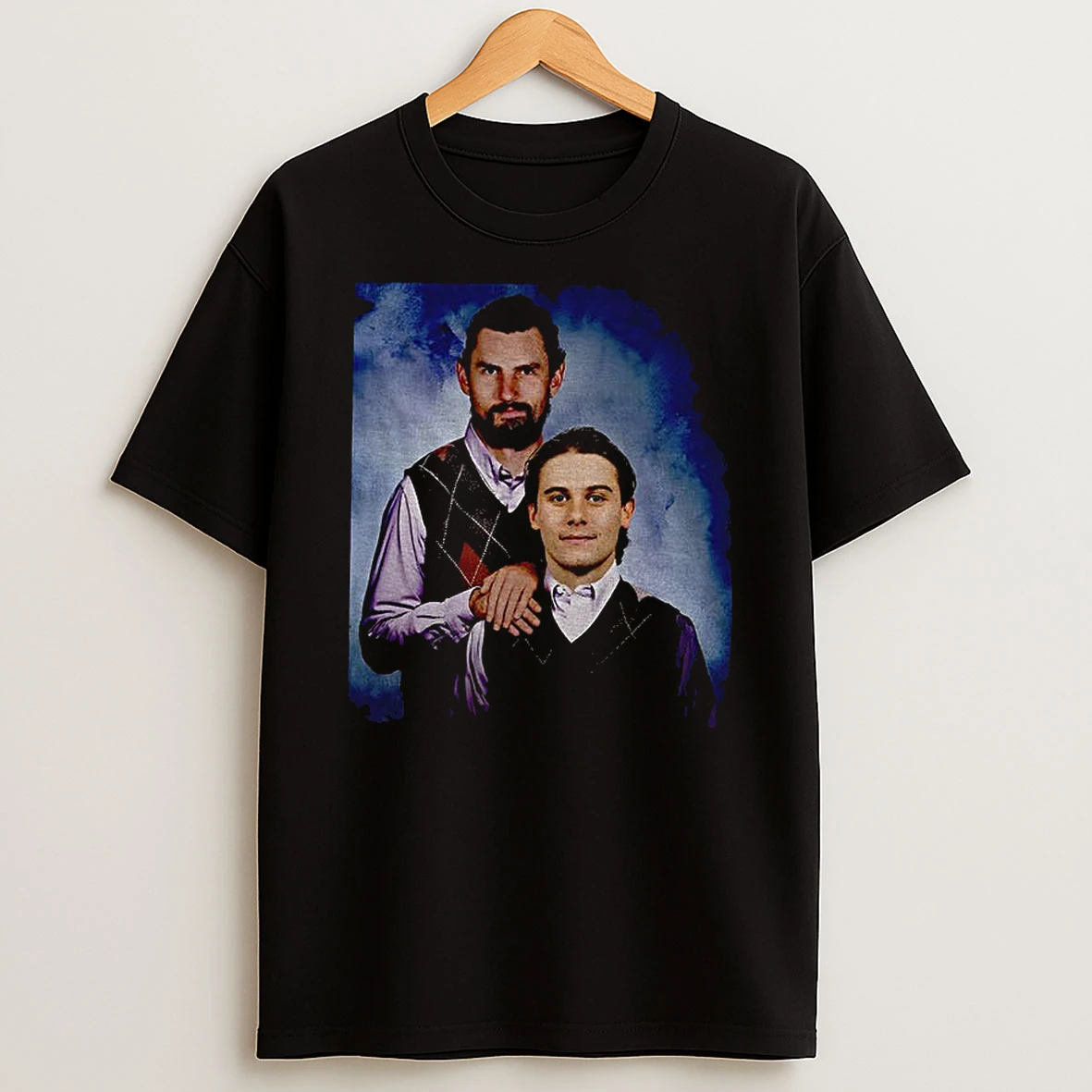 Jack Hughes And Connor Hellebuyck Usa Hockey Step Brothers Vintage Shirts