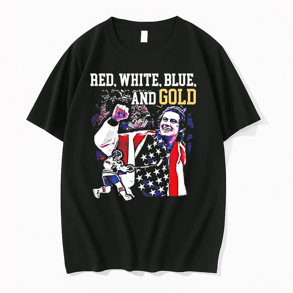 Jack Hughes Red White Blue And Gold Shirts