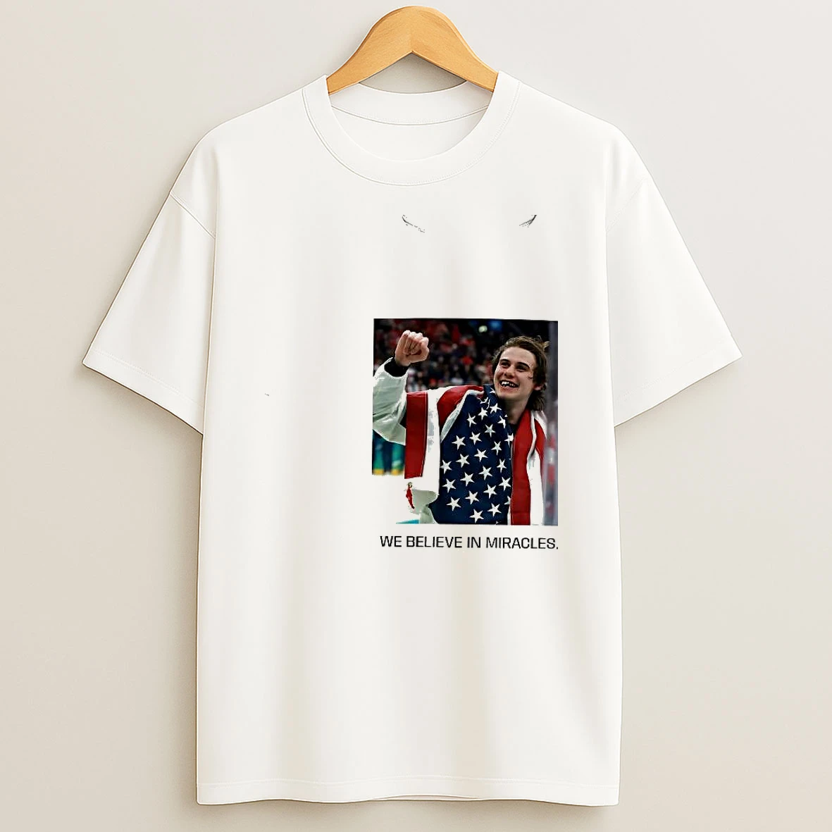 Jack Hughes We Believe In Miracles Team Usa Hockey 2026 Winter Olympic Champions Woman Shirts