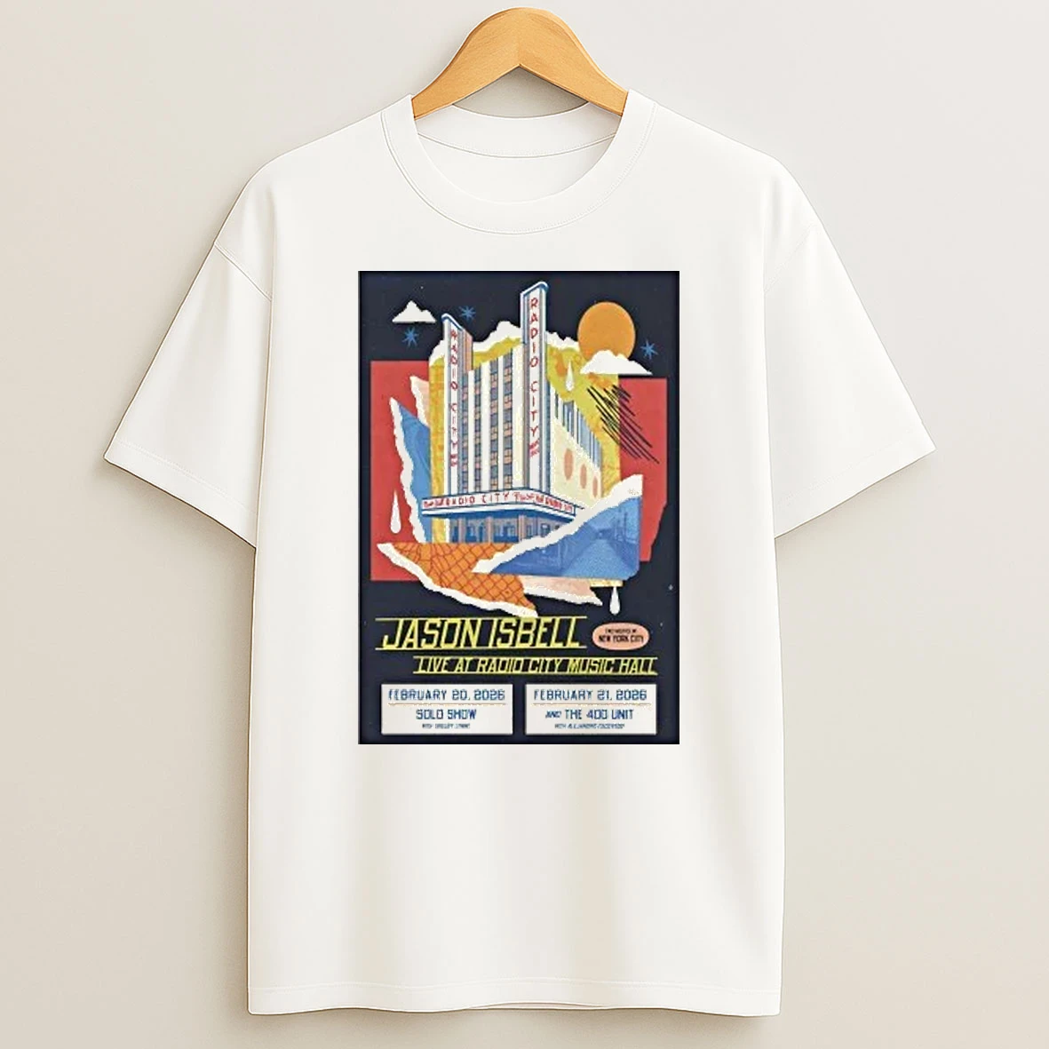 Jason Isbell And The 400 Unit Nyc On Feb 20 21 2026 Tour Shirts