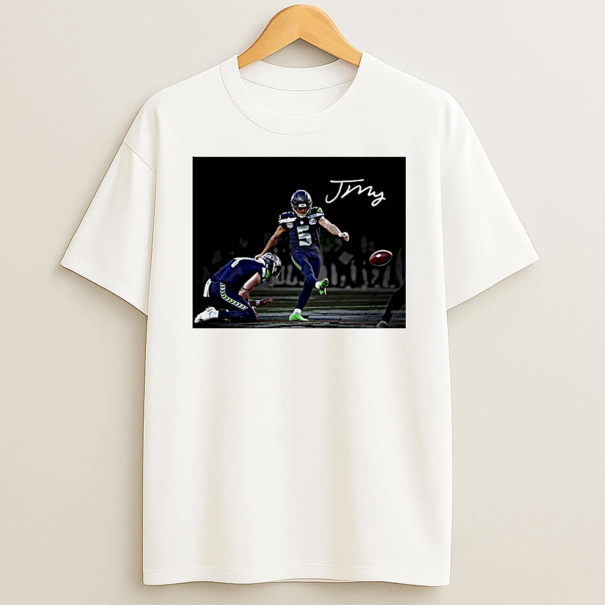 Jason Myers Seattle Seahawks Super Bowl Lx Champions Autographed Shirts