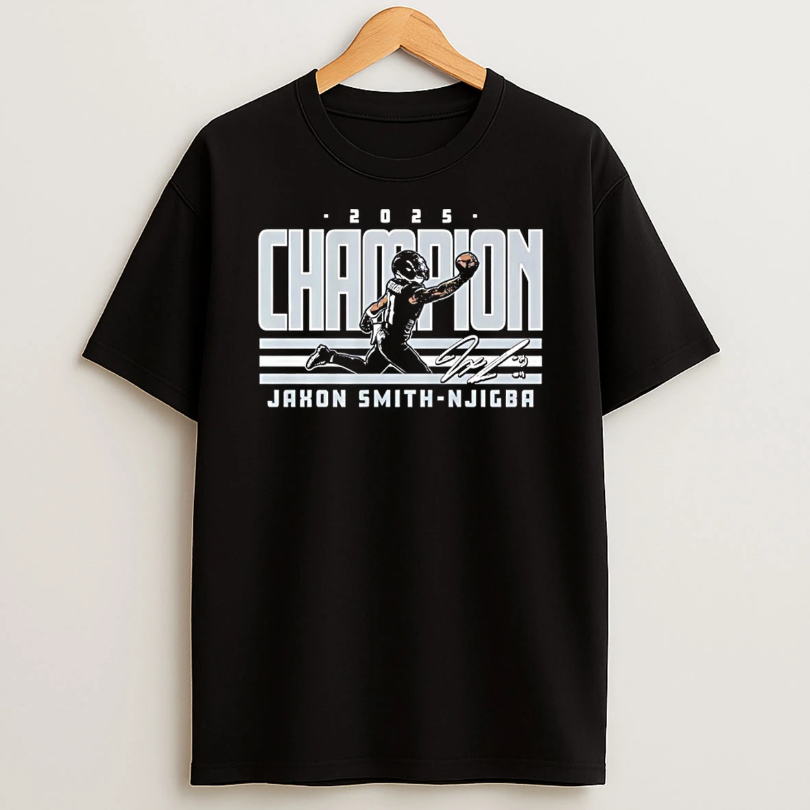 Jaxon Smith Njigba Seattle Seahawks 2025 World Champ Signature Shirts