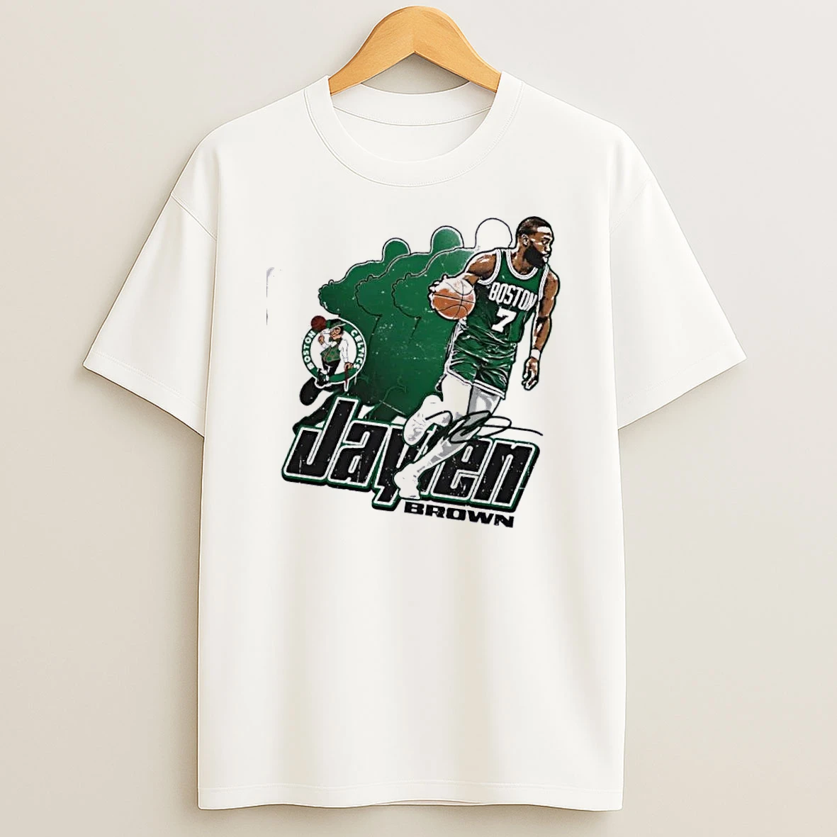 Jaylen Brown 7 Boston Celtics Basketball Retro Signature Shirts