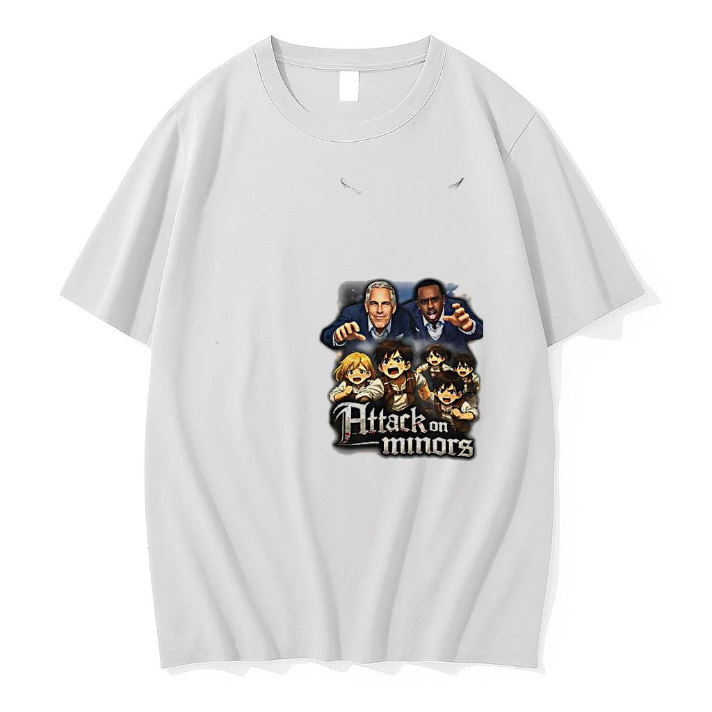 Jeffrey Epstein And Diddy Attack On Minors Caricature Woman Shirts