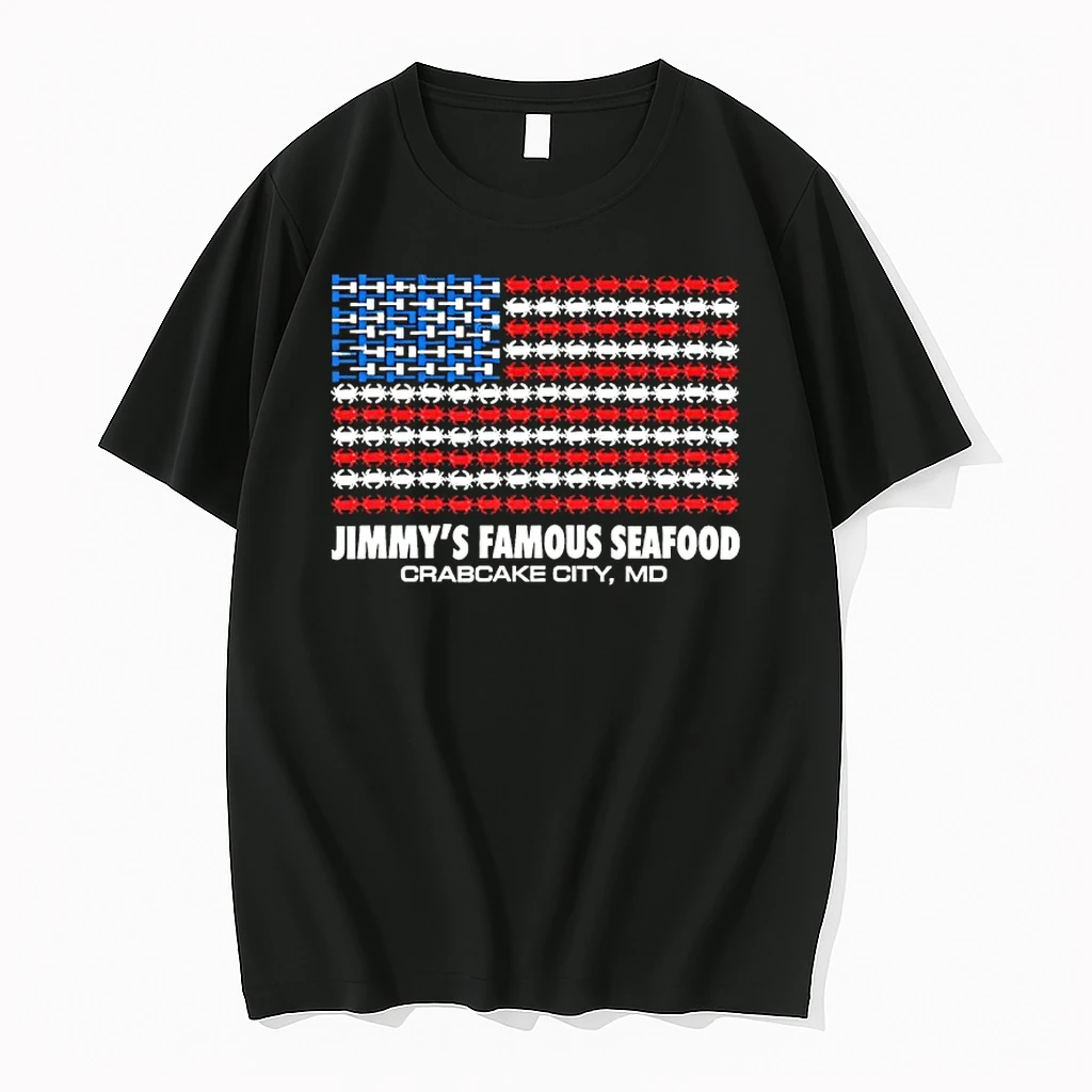 Jimmys Famous Seafood Crab Flag Crabcake City Md Shirts