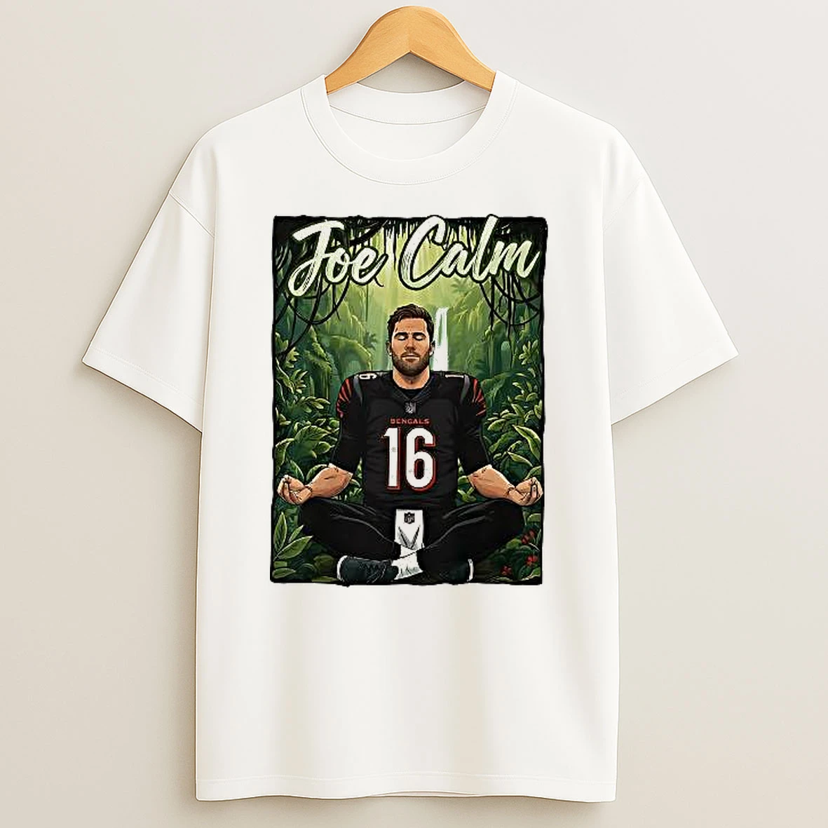 Joe Flacco Cincinnati Bengals Joe Calm Meditation In The Jungle Woman Shirts