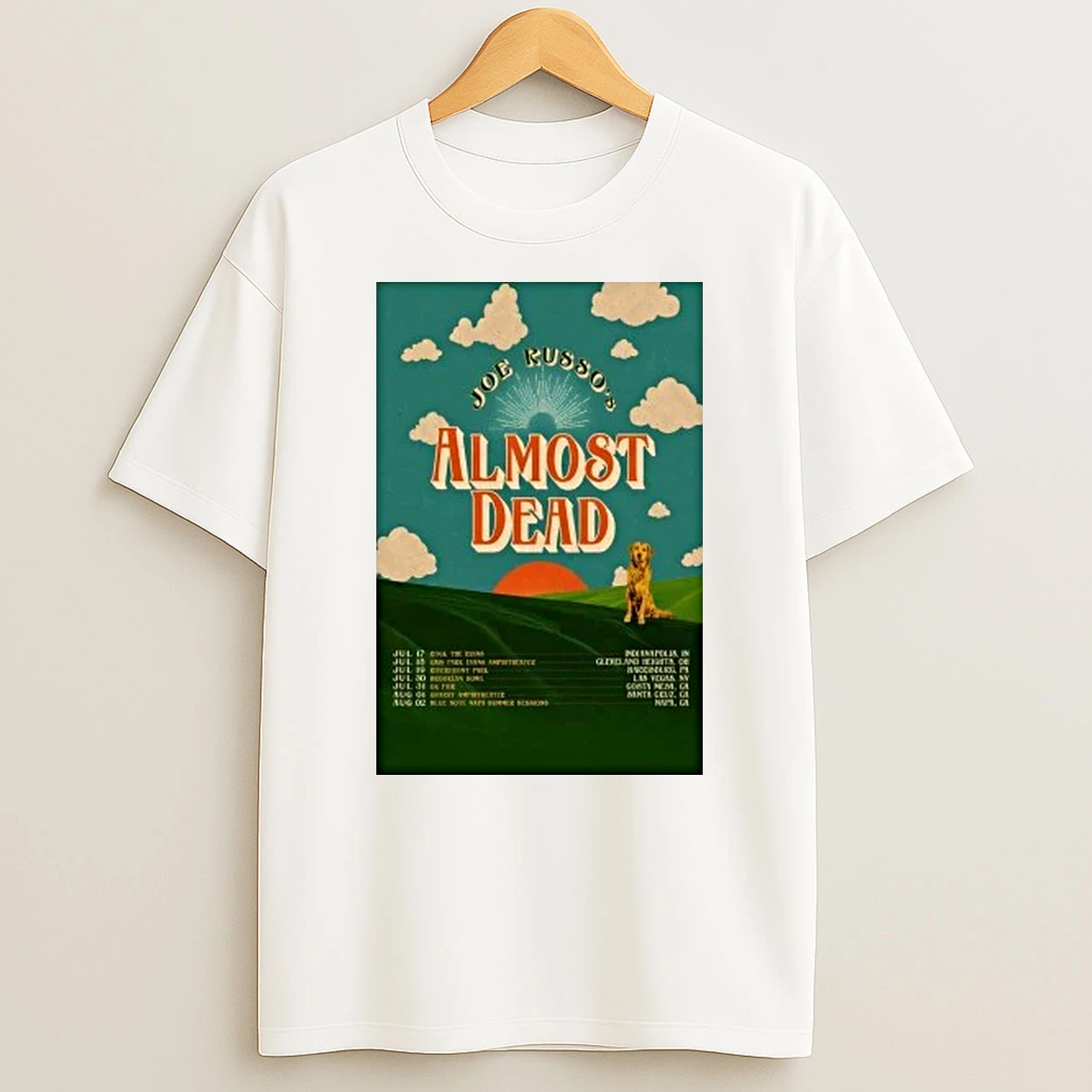 Joe Russos Almost Dead Tour 2026 Summer Shirts