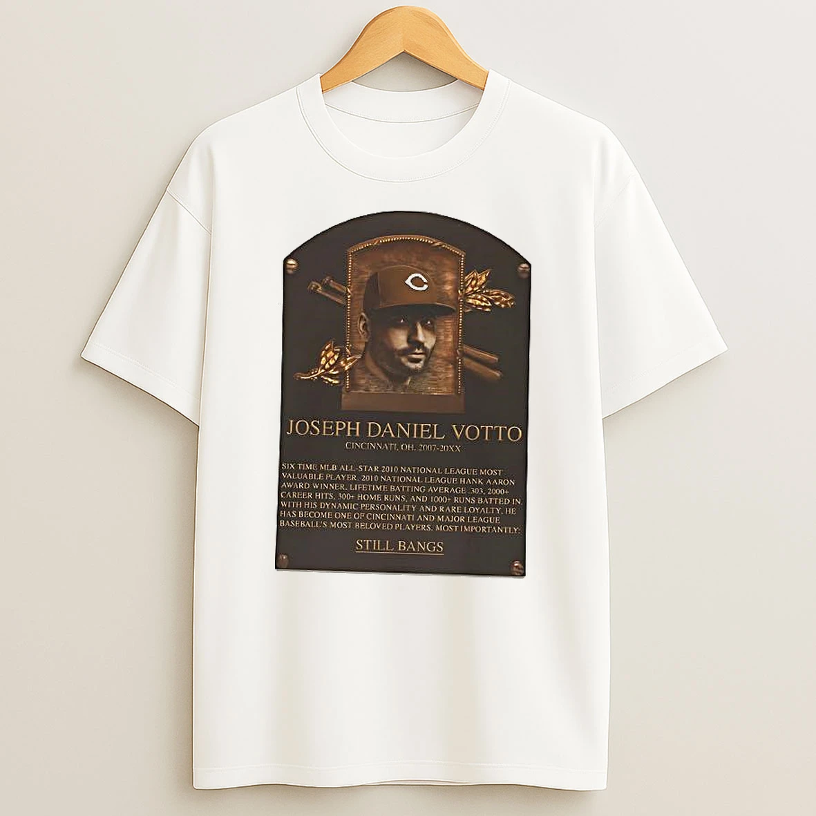 Joey Daniel Votto Cincinnati Reds Legend Hof Woman Shirts