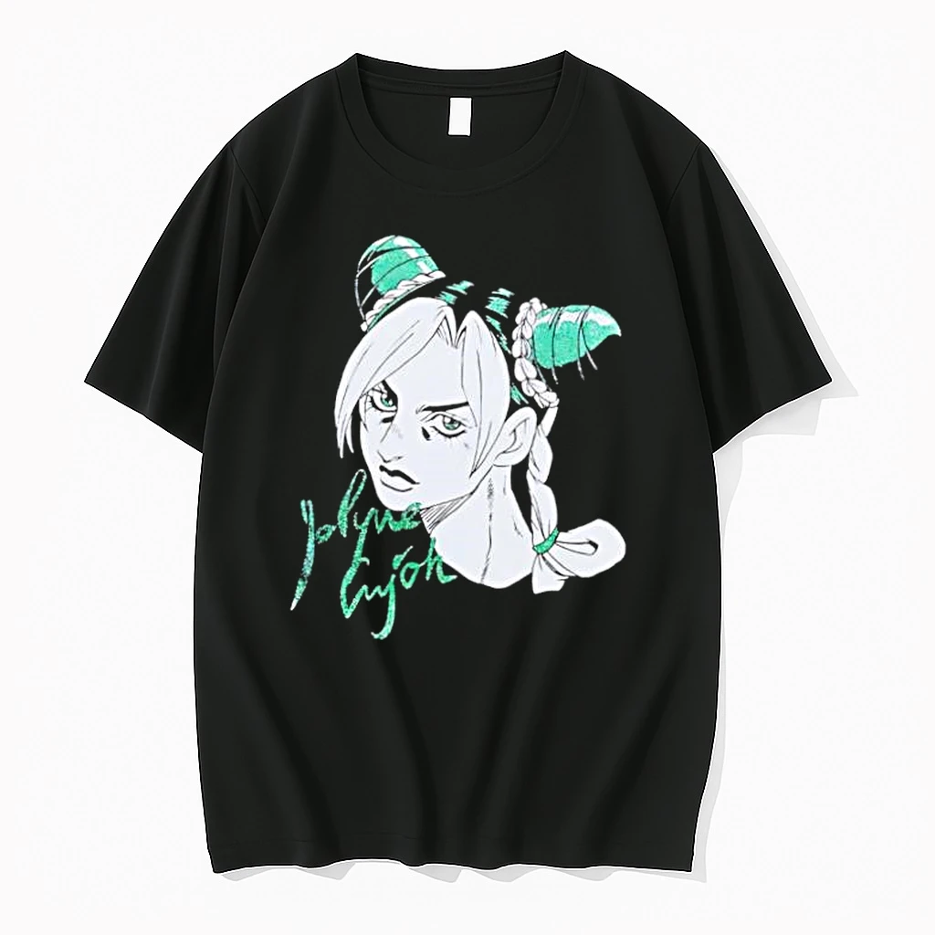 Jolyne Cujoh Anime Girl Character Green Glitter Hair Stone Ocean Shirts