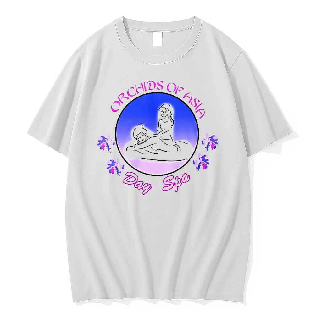 Jordon Hudson Wearing Orchids Of Asia Day Spa Woman Shirts