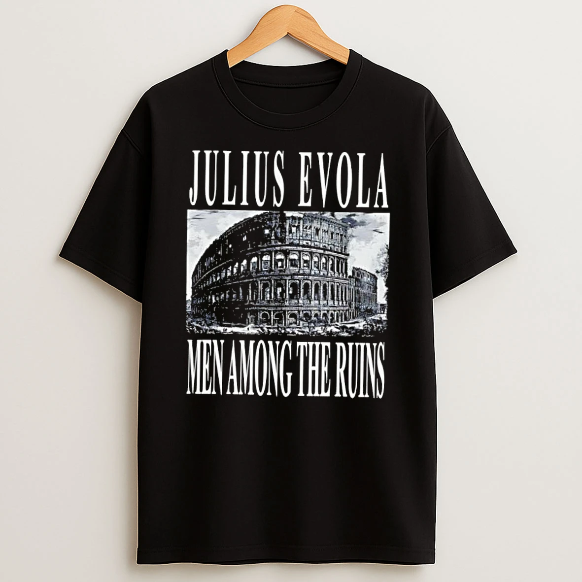 Julius Evola Men Among The Ruins Roman Colosseum Architecture Shirts