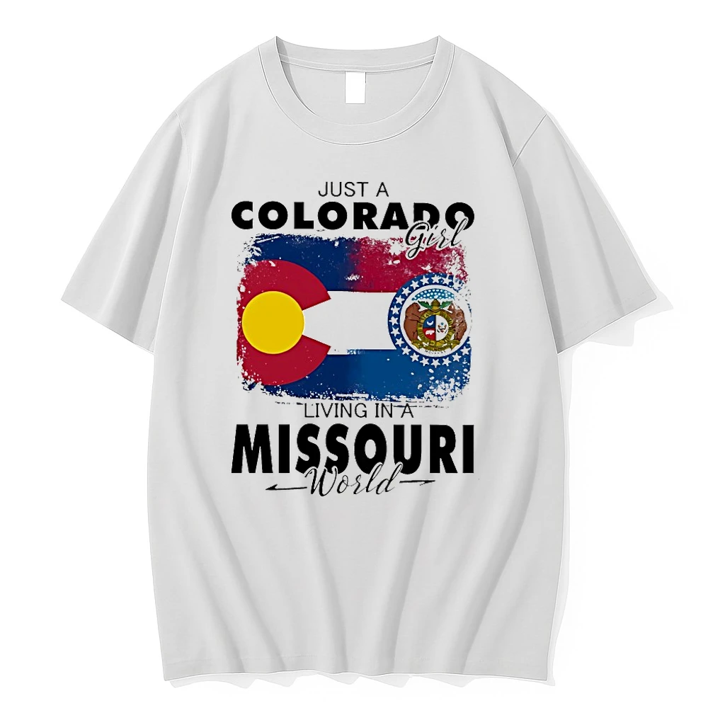 Just A Colorado Girl Living In A Missouri World Shirts
