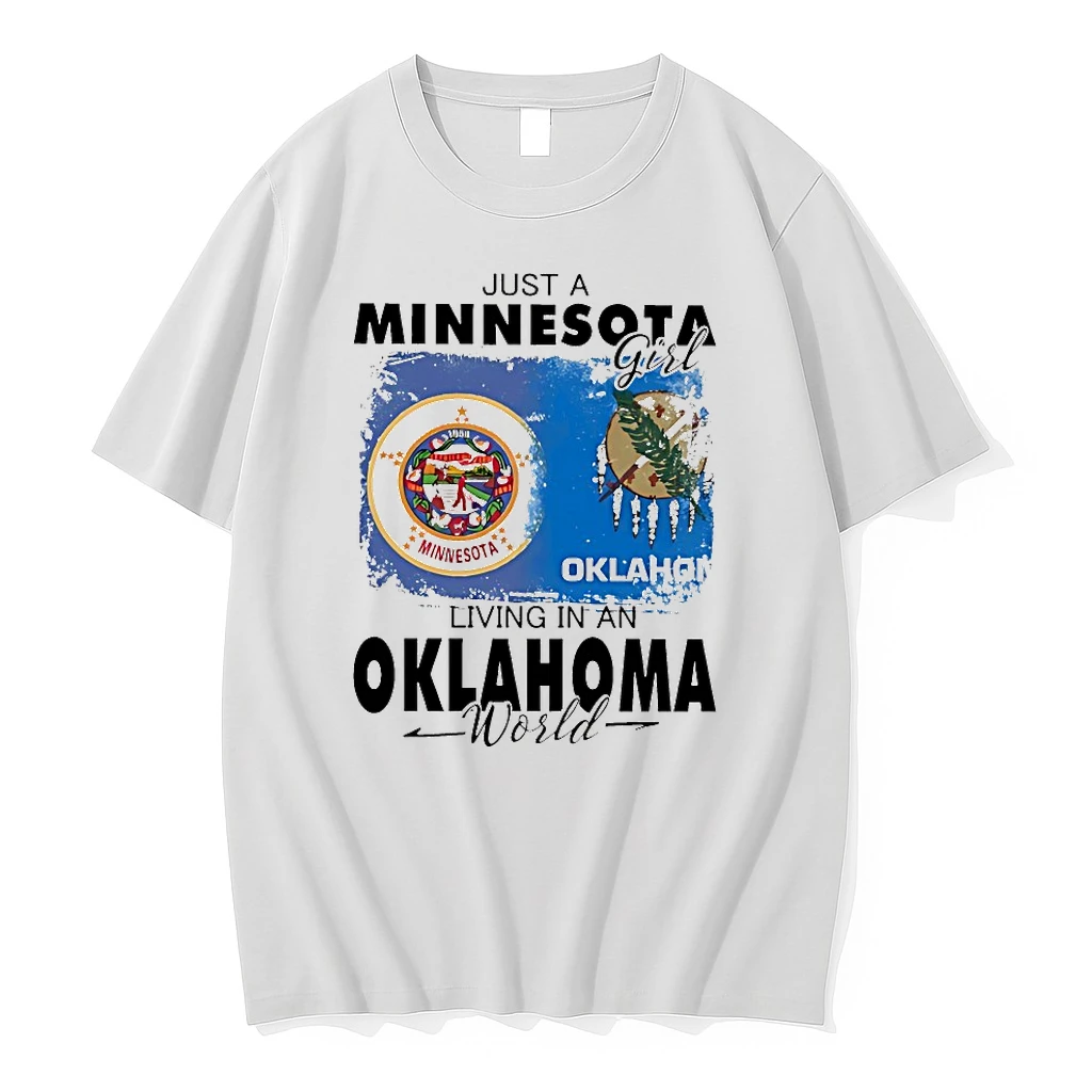Just A Minnesota Girl Living In An Oklahoma World Shirts