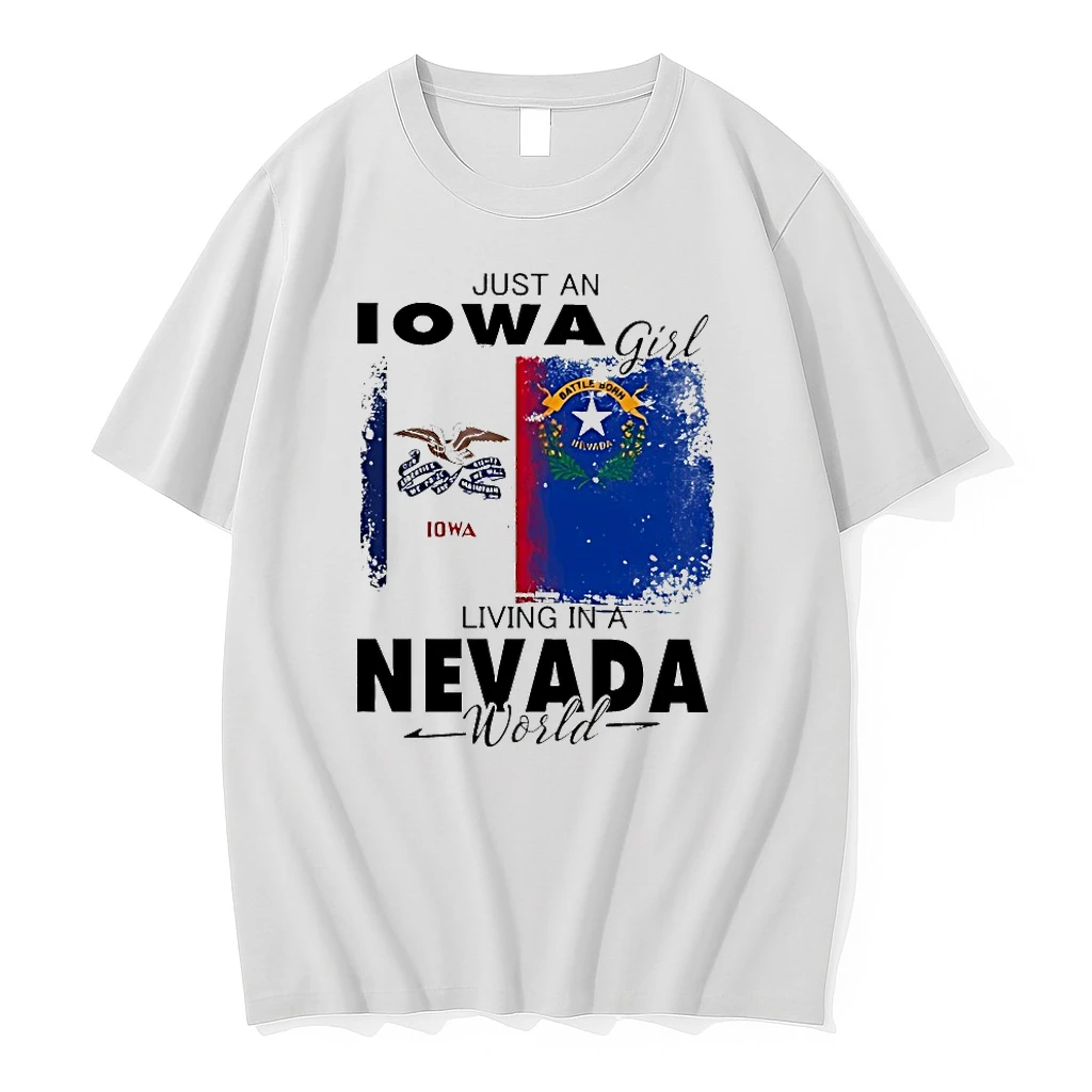 Just An Iowa Girl Living In A Nevada World Shirts