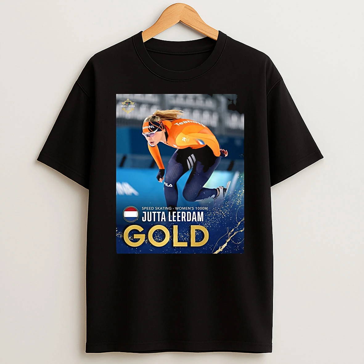 Jutta Leerdam Golden In Milan Speed Skating Womens 1000m Shirts