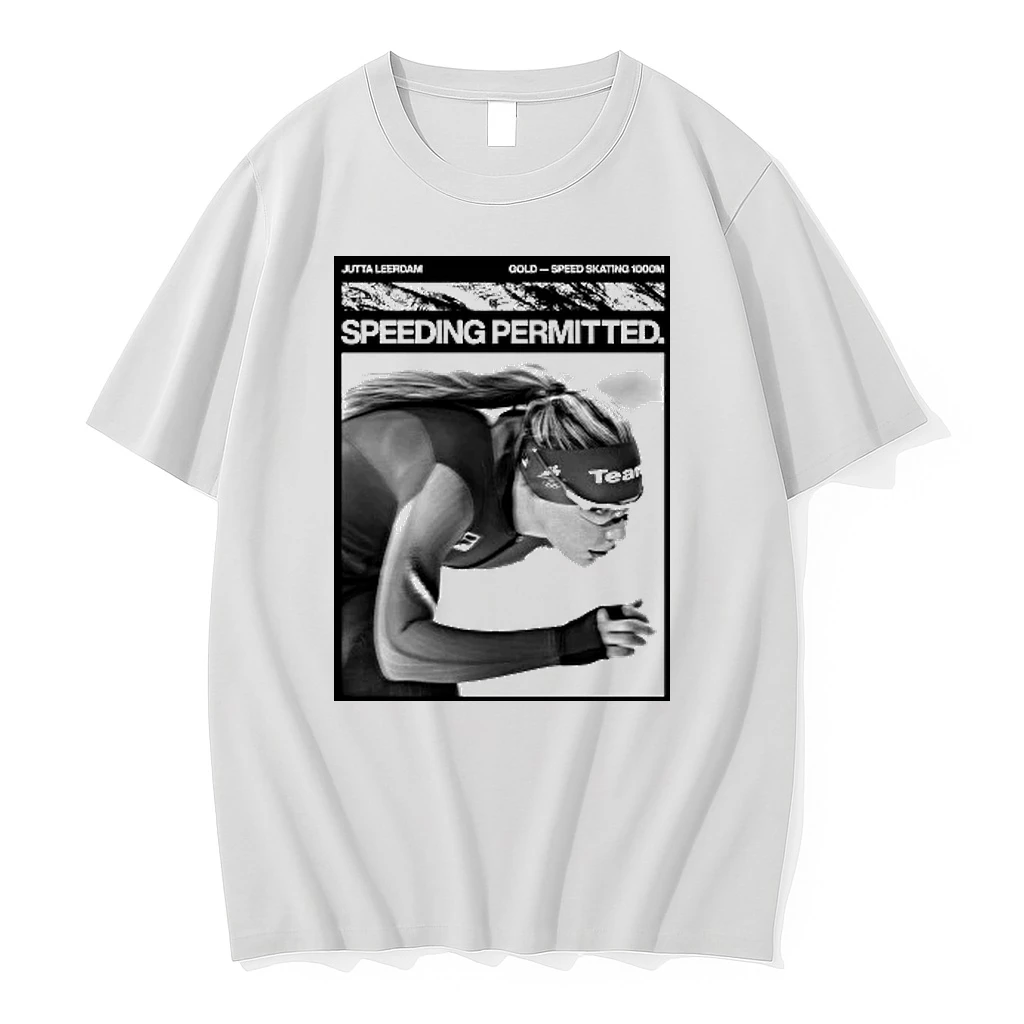 Jutta Leerdam Nike Tribute Speeding Permitted Gold Medal Speed Skating 1000m Olympic Breaks The Record Shirts
