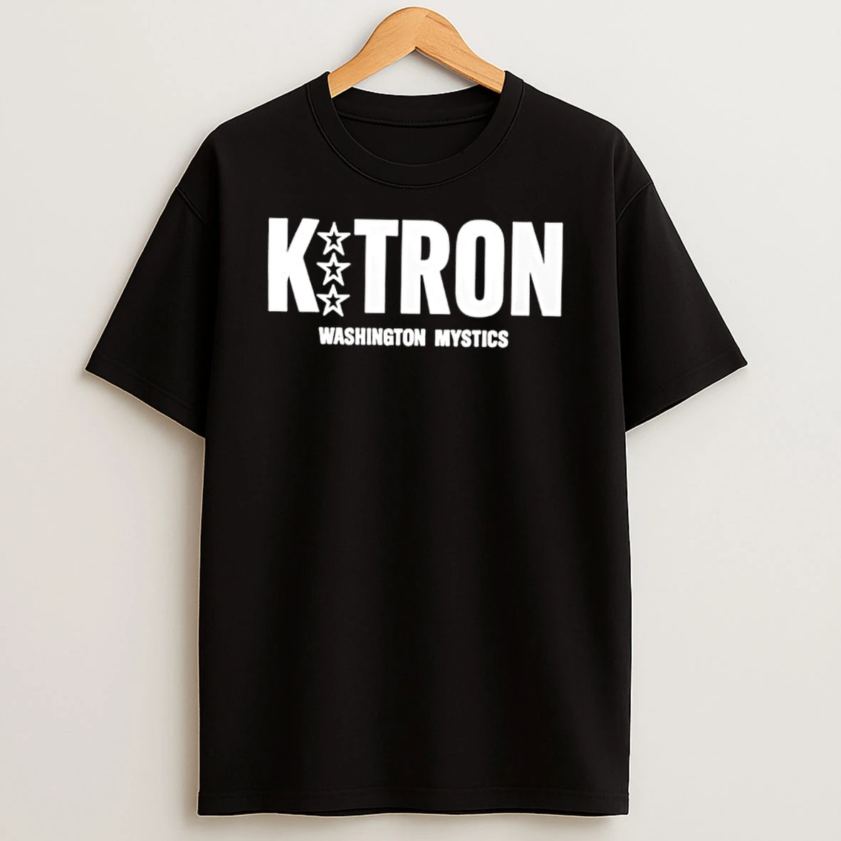 K Tron Washington Mystics Wnba Basketball White Logo Shirts