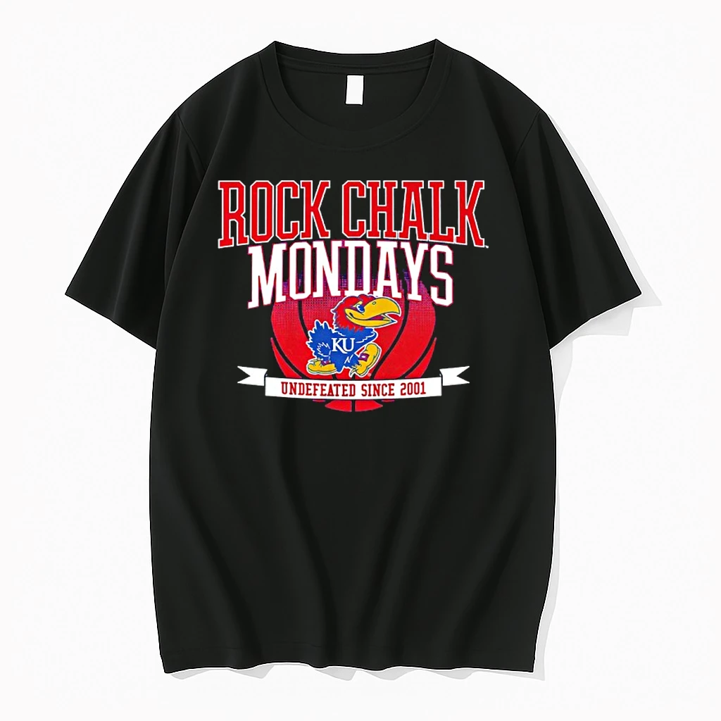 Kansas Jayhawks Rock Chalk Mondays Undefeated Since 2001 Shirts