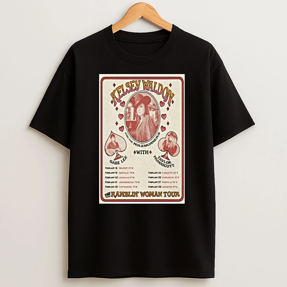 Kelsey Waldon Tour Feb 2026 Shirts