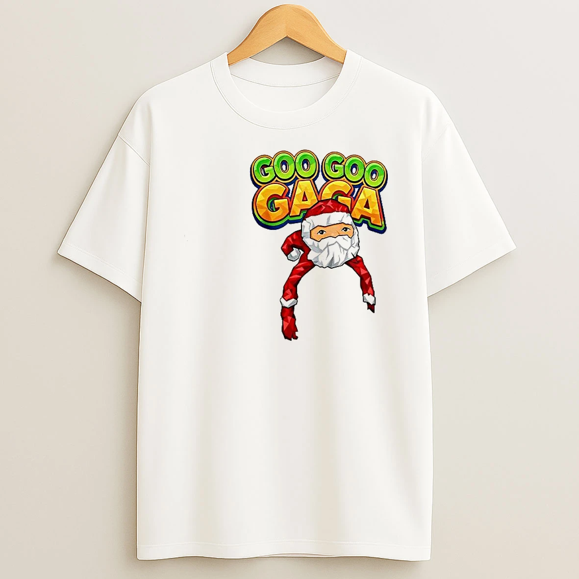 Kids Baby Goo Goo Gaga Santa Logo Meme Woman Shirts
