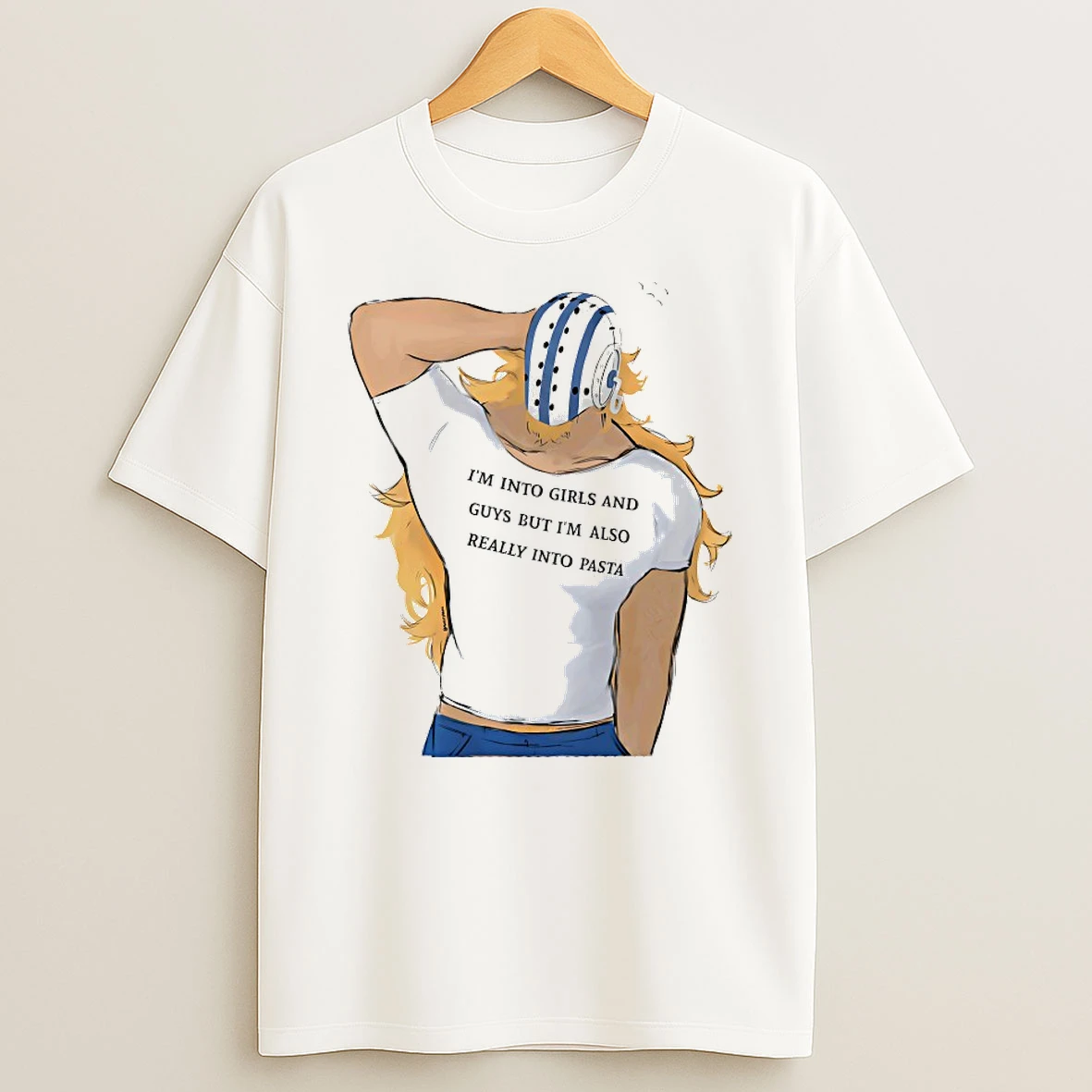 Killer One Piece Wearing Im Into Girls And Guys But Im Also Really Into Pasta Shirts