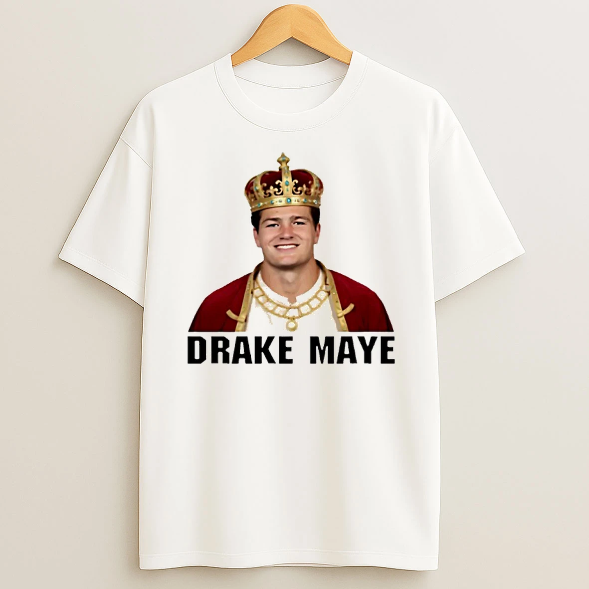 King Drake Maye New England Football Shirts
