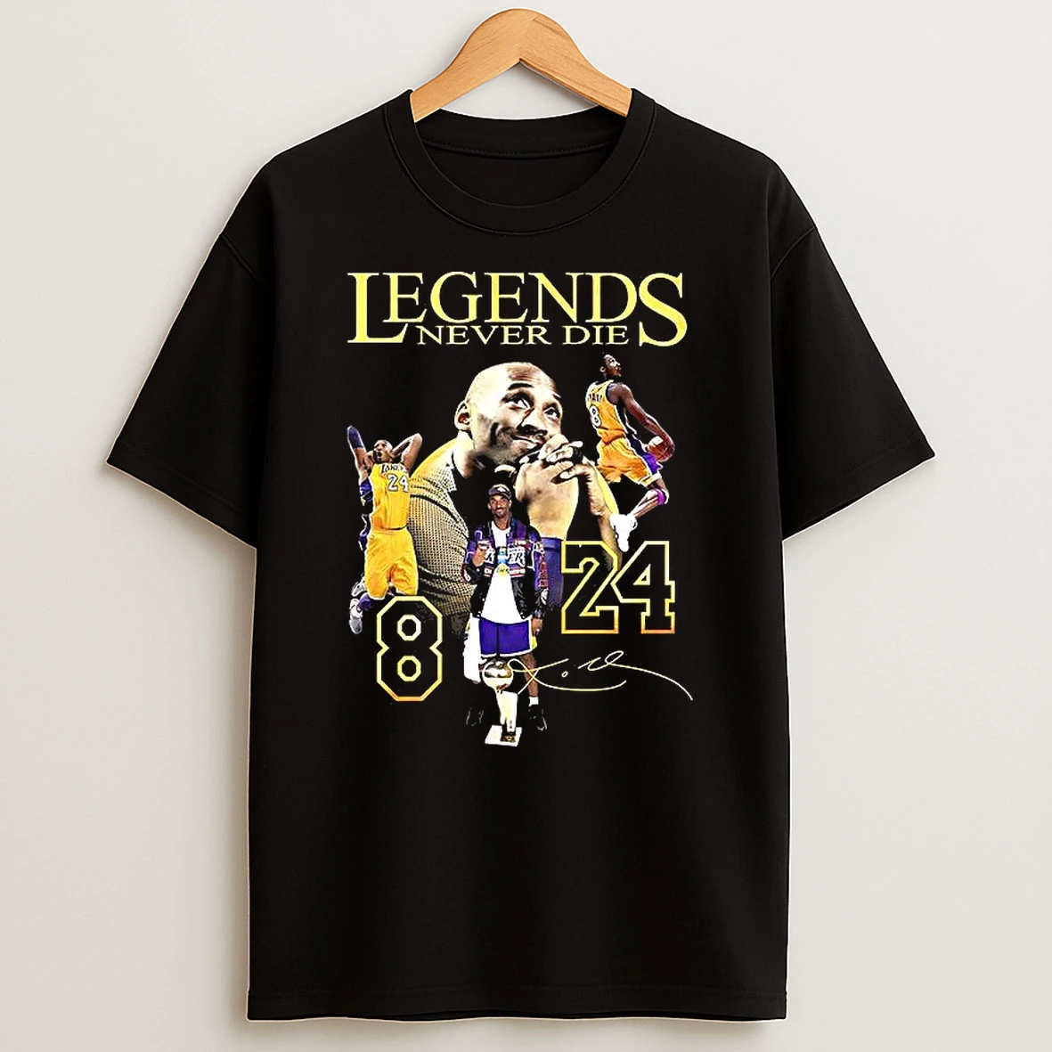Kobe Bryant Los Angeles Lakers Nba Legends Never Die Numbers 8 And 24 Tribute Woman Shirts