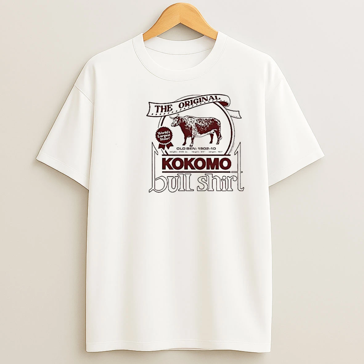 Kokomo Bull Old Ben Worlds Largest Steer 1902 10 Woman Shirts