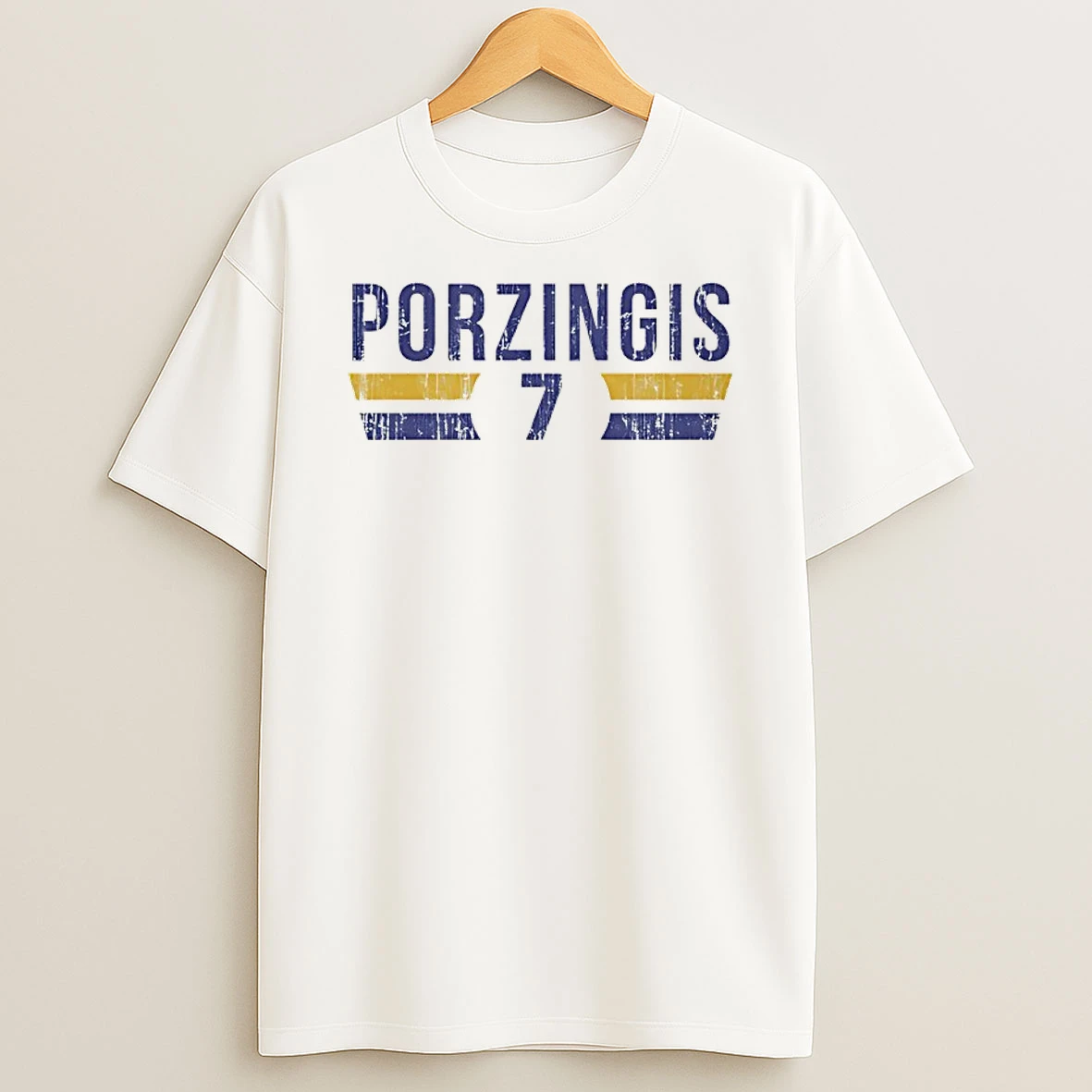 Kristaps Porzingis 7 Golden State Warriors Name And Number Shirts