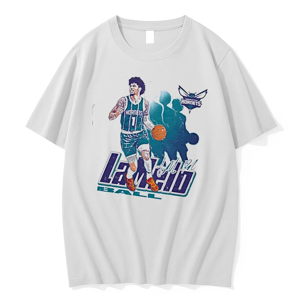 Lamelo Ball 1 Charlotte Hornets Basketball Retro Signature Shirts