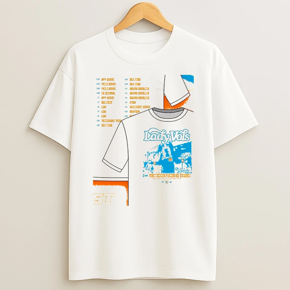 Lady Vols Live From Sherri Parker Lee Stadium Shirts