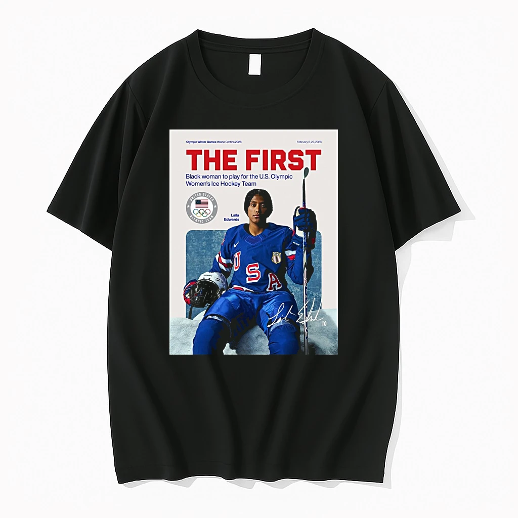 Laila Edwards The First Black Woman To Play For The U S Olympic Womens Ice Hockey Team Signature Shirts