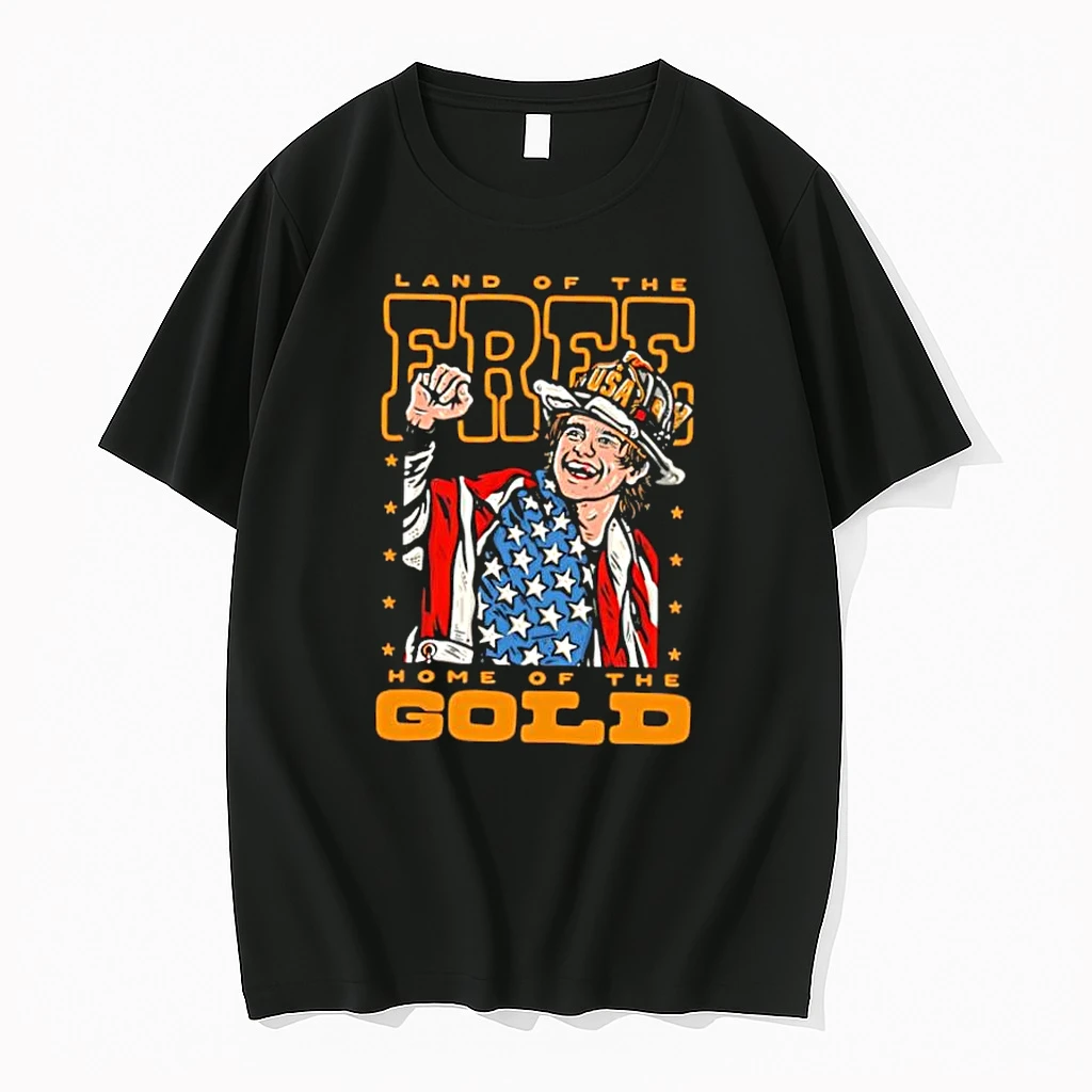 Land Of The Free Home Of The Gold Firefighter Shirts