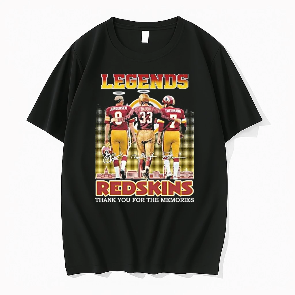Legends Jurgensen Baugh And Theismann Washington Redskins Shirts
