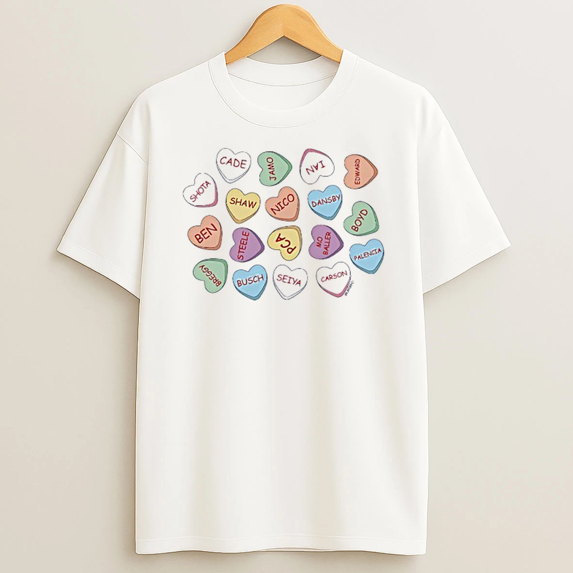 Lesbian Conversation Candy Love Hearts Shirts