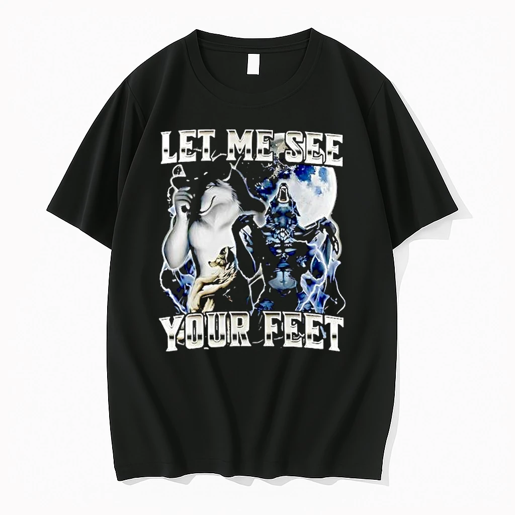 Let Me See Your Feet Moon Cowboy Werewolf Shirts