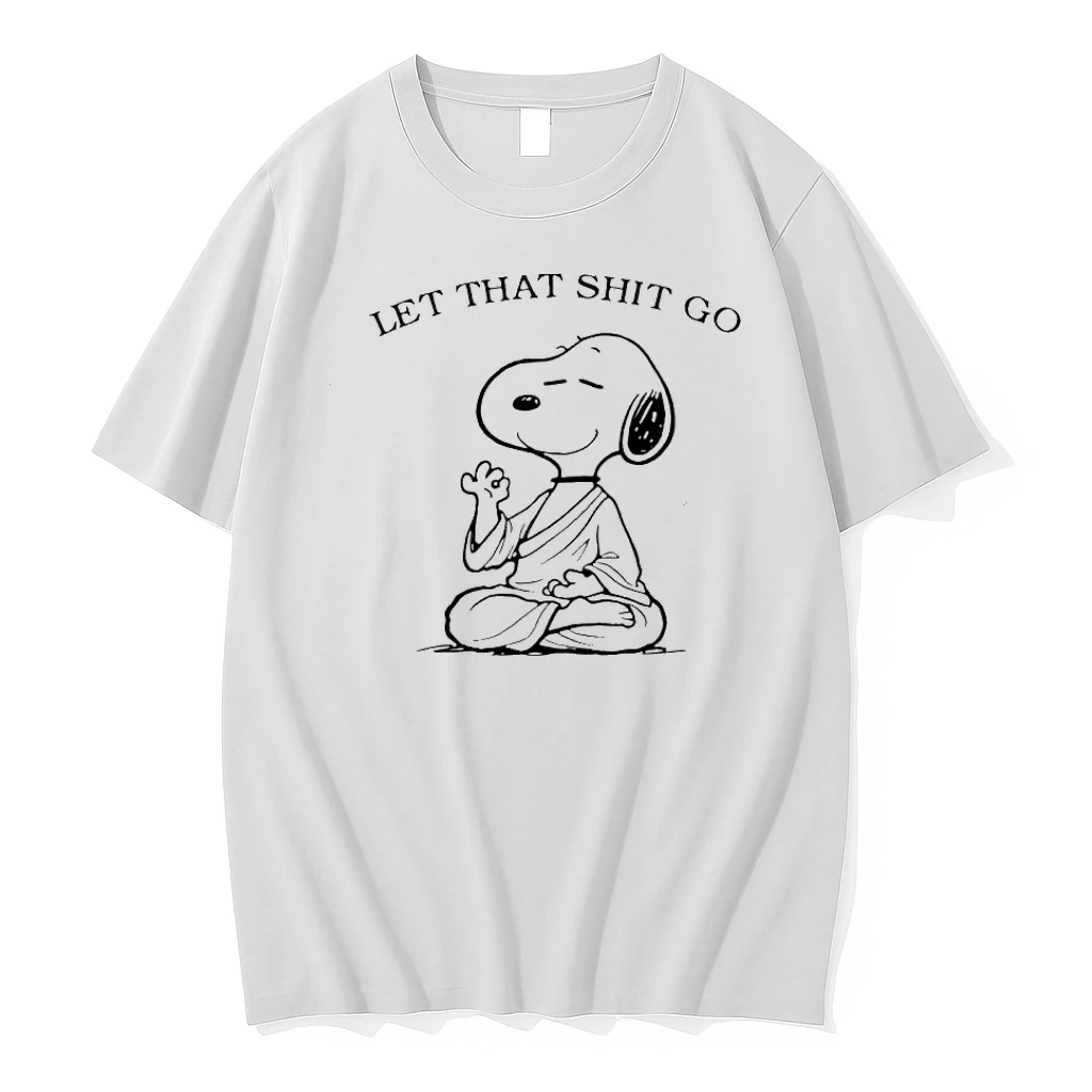 Let That Shit Go Zen Meditating Snoopy Buddha Shirts