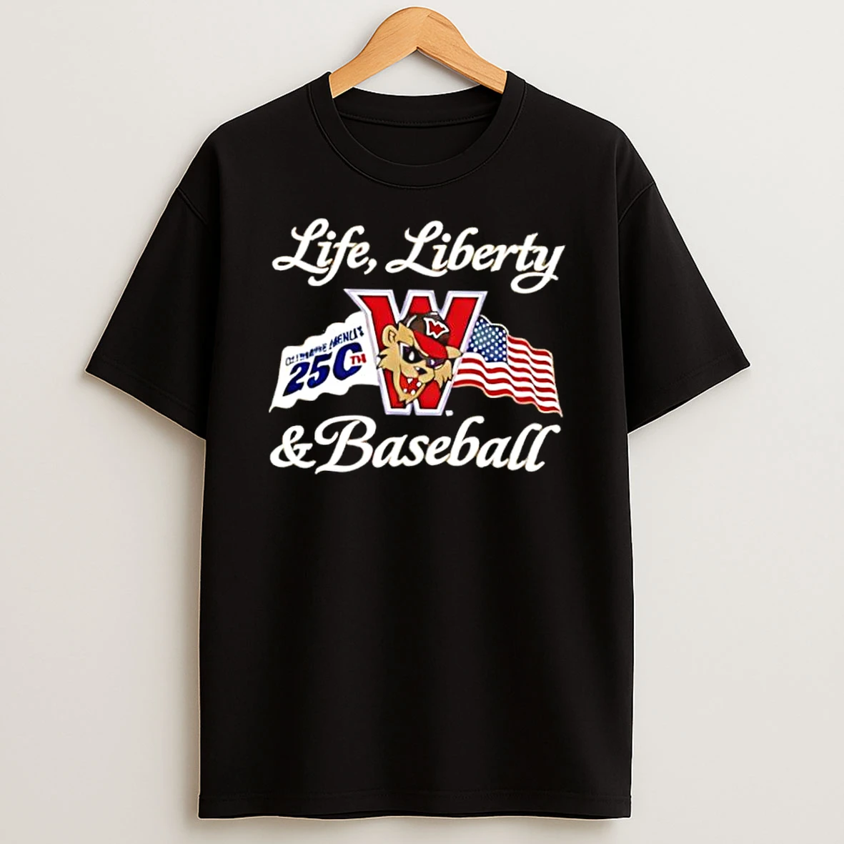 Life Liberty And Baseball Wisconsin Timber Rattlers 25th Anniversary Shirts
